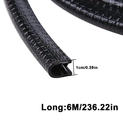 6M Car Door Edge Protective Strip Scratch Guard Steel Auto Door Anti-Collision Trim for Car Styling and Decoration