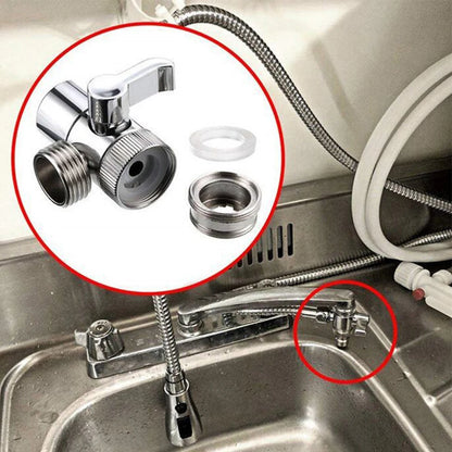 1-3PCS 3 Way Sink Splitter Diverter Valve Leak-Proof Faucet Connector Splitter Copper Faucets Water Separator Easy-to-Install fo