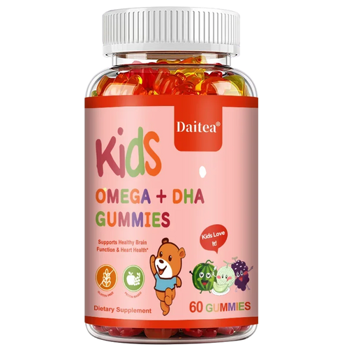 Children's OMEGA+DHA Gummies - Supports The Brain, Joints, Heart, Eyes and Immune System - Contains Omega 3 6 9 + DHA, Vitamin C