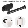 Self Adhesive Toilet Roll Paper Holder Wall Mount Bathroom Organizer Storage Stand No Punching Stainless Steel Towel Holder