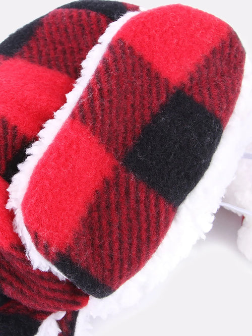 1pc-Make your dog comfortable and fashionable this winter: plaid hat, windproof and warm