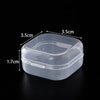 Mini Small Boxes Square Transparent Plastic Box Jewelry Storage Case Finishing Container Packaging Storage Box For Earrings