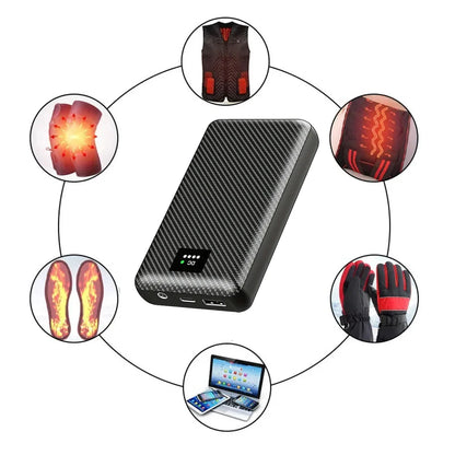 Ranwomen Powerbank 30000mAh Portable Heating Power Bank for Heating Vest Jacket Gloves Electric Heating Equipment DC Power Bank