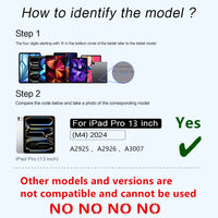 Keyboard Case For iPad Pro 13 Inch (M4) 2024 Magnetic Smart Magic Keyboards Folio Cover Backlight With Multi-Touch Trackpad