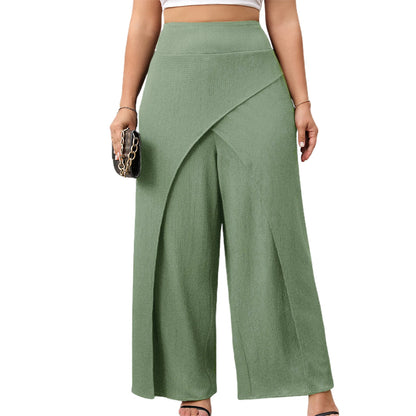 Women High Waisted Palazzo Pants Elegant Floral Print Wide Leg Trousers for Summer Beach Vacation Party Evening Wear