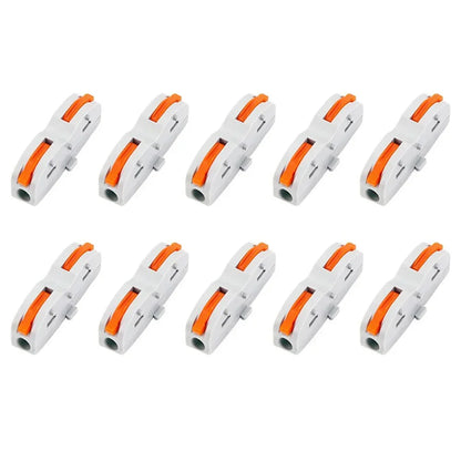 STONEGO Quick Wire Connectors for Stranded/Solid Core Wire Reusable One-to-One Terminal Block Splicing Connectors