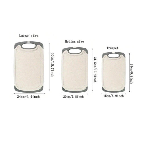 1/3PCS kitchen household imitation marble can hang non-slip classification vegetables meat fruit multi-functional cutting board