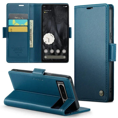 Luxury Magnetic Wallet PU Leather Phone Case For Google Pixel 9 Pro XL 8Pro 8A Shockproof Card Holder Pocket Cover For Pixel 7A