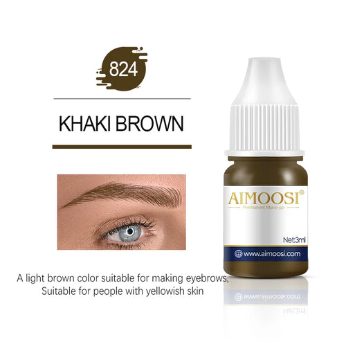 Tattoo Ink Nano Pigment Milkly Colors For Semi Permanent MakeUp Sets Tint Eyebrow Eyeliner Lips Beauty 3ml Microblading Pigments