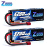 1/2 Units Zeee Lipo Battery 2S 7.4V 100C 5200mAh with Deans Connector for RC Car Truck Vehicle Buggy Losi RC Racing Models Parts EzBuyCo