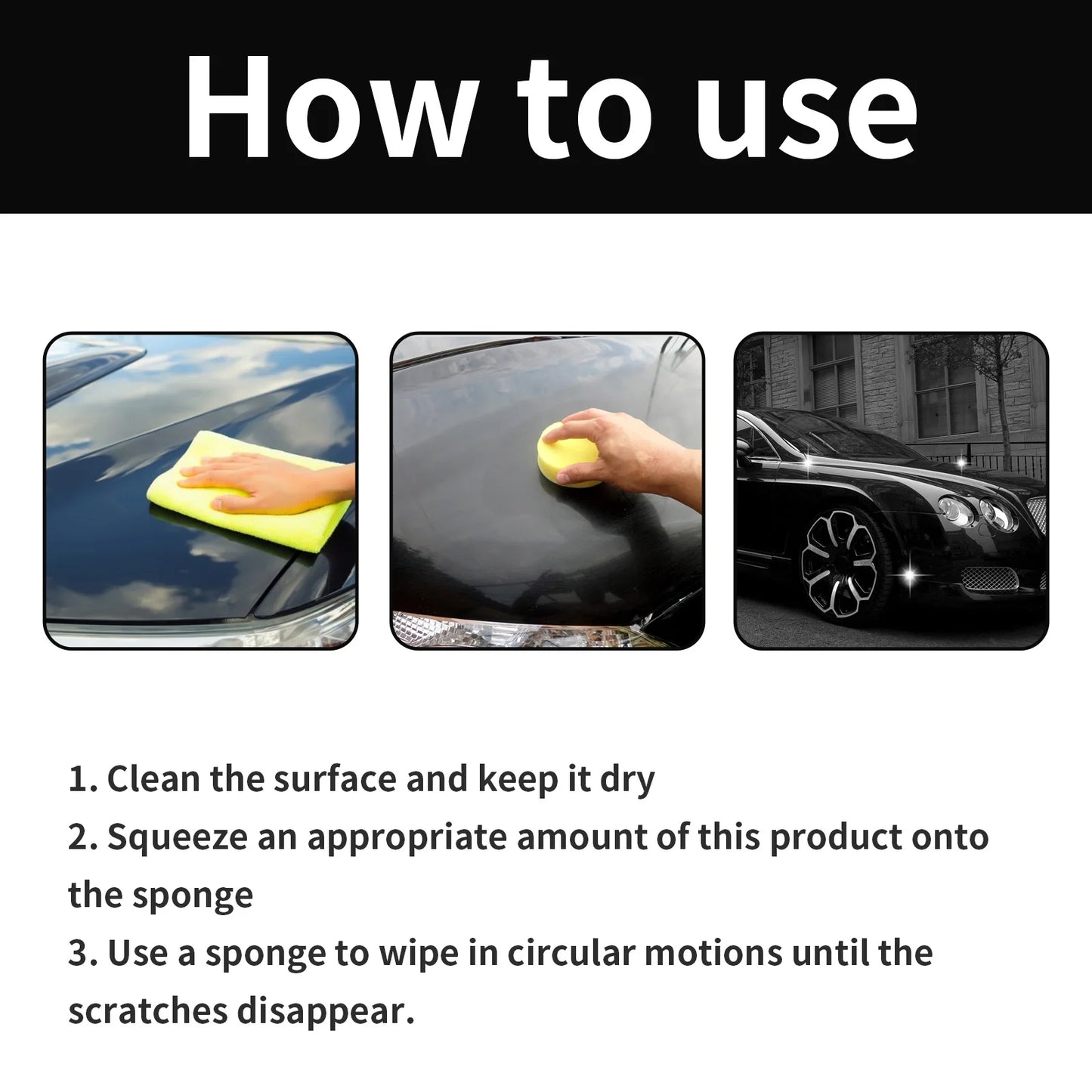 Car Scratch Remover Auto Scratch Repair Polishing Wax Graphene Infused Vehicle Scratch Repair Paste for Enhance Shine Protection