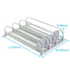 Canned Beverage Push Rack Drink Organizer Dispenser Spring Push Adjustable Storage Shelf E-shaped Glide Kitchen Fridge