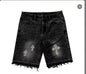 Retro Gothic Y2k Sweatpants Oversized Iron Diamond Pattern Denim Shorts for Men Hip Hop Punk Low Waist Gym Shorts Streetwear