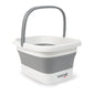 2 Pack Foldable Foot Bath Basin, Collapsible Foot Soak Tub, Multifunction Plastic Basin with Handles,Foot Tub for Soaking Feet