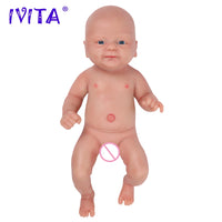 IVITA WB1512 14inch 1.65kg 100% Full Body Silicone Reborn Bebe Doll Coco Soft Dolls Realistic Boy Baby DIY Blank Children Toys