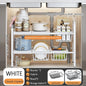1 Set Multipurpose Expandable Cabinet Shelf Rack,Kitchen Countertop Cupboard Organizers And Pantry Storage Shelves Kitchen Under