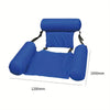 Inflatable Foldable Floating Bed Float Chair Beach Swimming Pool Raft Toy Cool Blue