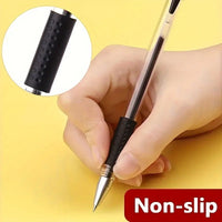 48pcs Gel Pens with Transparent Barrel, 0.5mm Smooth Writing for Office & School, Includes 6 Black Pens +42 Refills