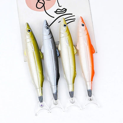 QX2B 6 упаковок ручок Fishing Party Кулькова ручка Fishing Pen Ручка у формі риби Подарунок Креативні канцтовари Офісне приладдя