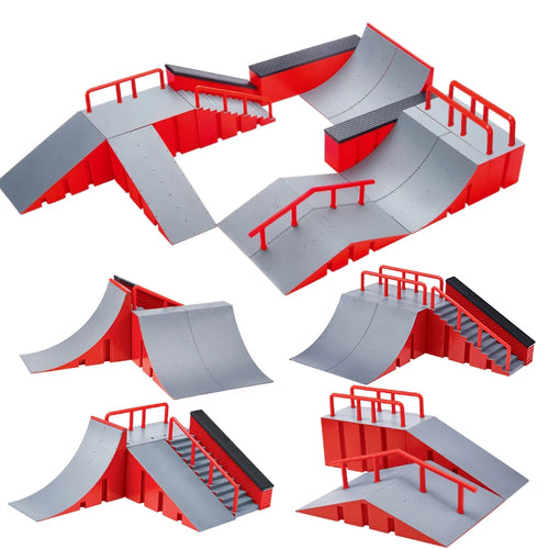 Finger Skateboard Big Scene DIY Mini Park Finger Skatepark Ramp Track Stairs Venue Combination Indoor Home Toys