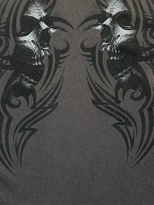 Women Gothic Tops Printed Casual Loose Summer Basic Short Sleeve T-Shirts Streetwear Aesthetic Grunge Clothes