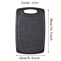 1/3PCS kitchen household imitation marble can hang non-slip classification vegetables meat fruit multi-functional cutting board