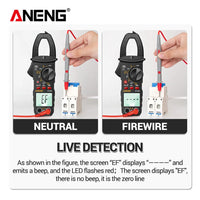 ANENG ST180  Digital Clamp Multimeter Meter AC Current  4000 Counts Ammeter Voltage Tester Car Amp Hz Capacitance NCV Ohm Tool