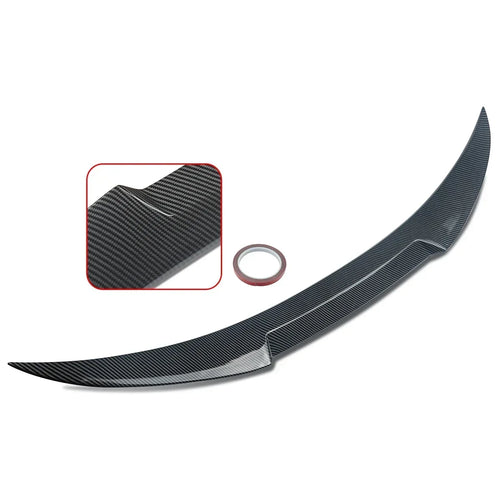 For BMW E93 335i M3 Car Rear Trunk Spoiler Lip Carbon Fiber Look Rear Wing Spoiler 2007-2013 Gloss Black Spoiler Kit Accessories