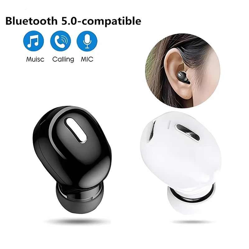 X9 Wireless Bluetooth 5.0 Earphone Earbuds Stereo Sound Headphones Noise Canceling Sleeping Waterproof TWS Mini Single Earphones