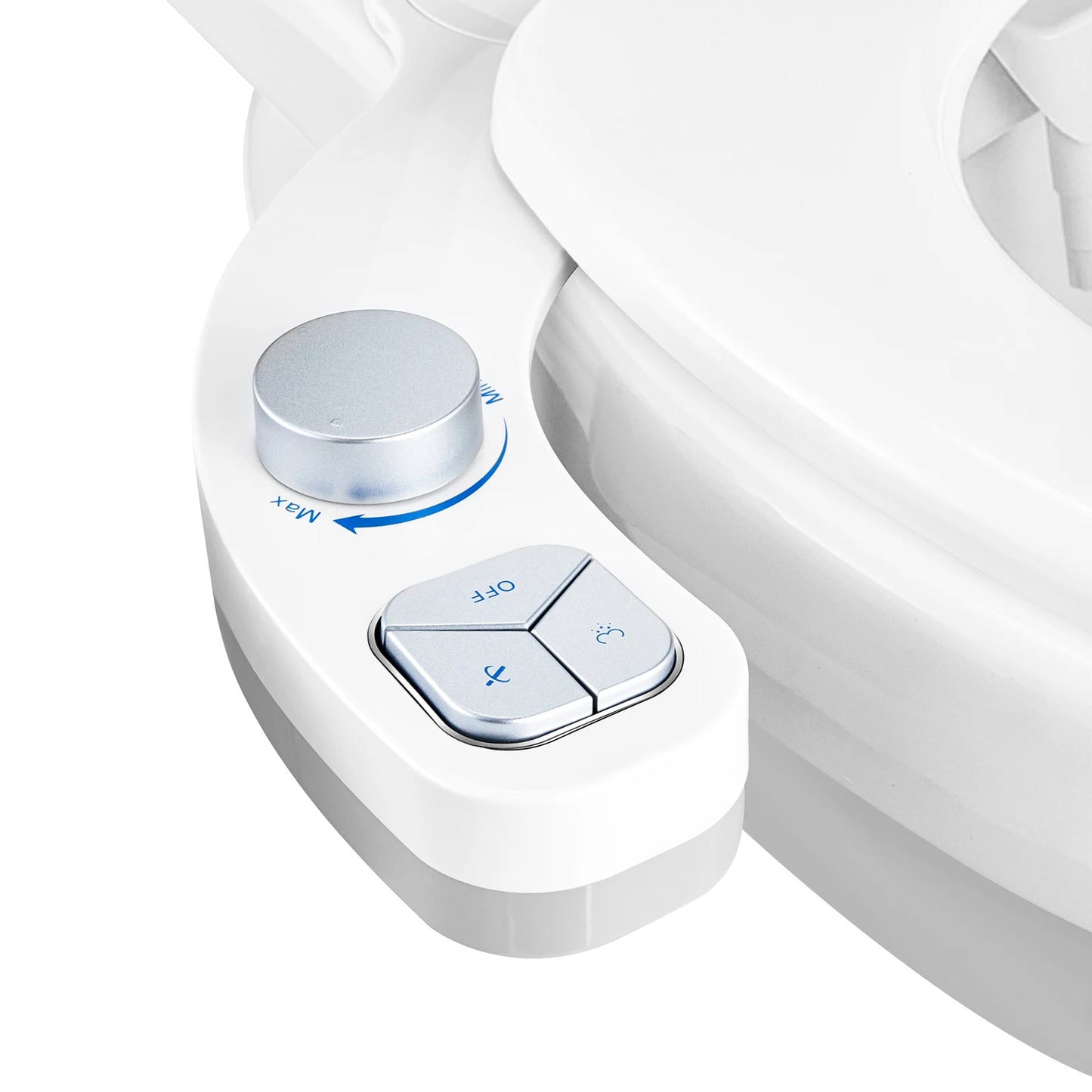 SAMODRA Black Button Bidet - Non-Electric Self  Cleaning Bidet Water Sprayer Toilet Seat