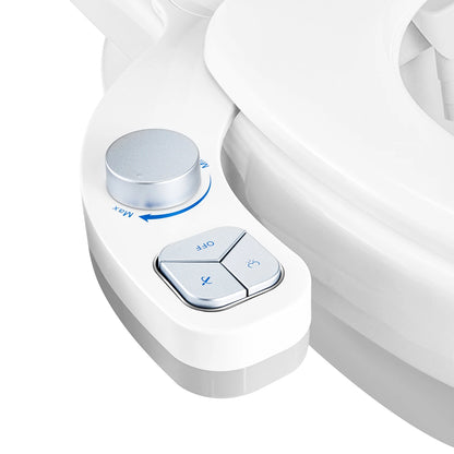 SAMODRA Black Button Bidet - Non-Electric Self  Cleaning Bidet Water Sprayer Toilet Seat