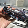 Classical Railway Freight Train Toy Electric Christmas Train Track Set with Light Tracks Model Toys for Kids Gift Children EzBuyCo