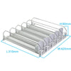 Canned Beverage Push Rack Drink Organizer Dispenser Spring Push Adjustable Storage Shelf E-shaped Glide Kitchen Fridge