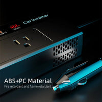 200W Car Inverter DC 12V To 110V AC Power Inverters 3 USB 1 Type-C Ports Charger Adapter Car Plug Converter with LED Screen EzBuyCo