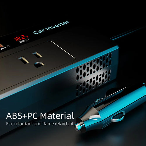 200W Car Inverter DC 12V To 110V AC Power Inverters 3 USB 1 Type-C Ports Charger Adapter Car Plug Converter with LED Screen EzBuyCo