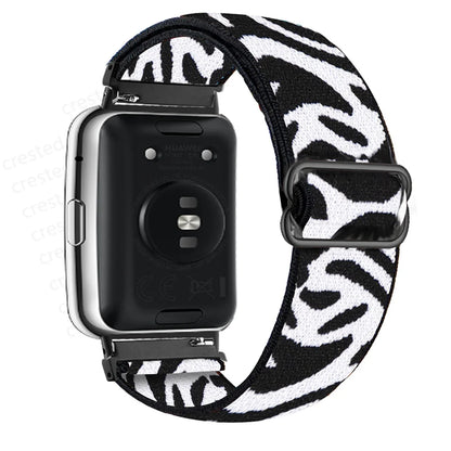 Scrunchie Band For Huawei Watch Fit 2 Strap Smartwatch Accessories Elastic Nylon Loop Bracelet Correa Huawei Watch fit2 band