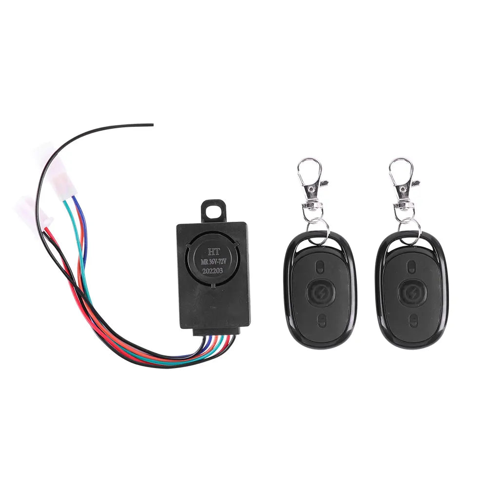36-72V Anti-Theft E-bike Alarm Scooter Security Remote Control Detector Alarm