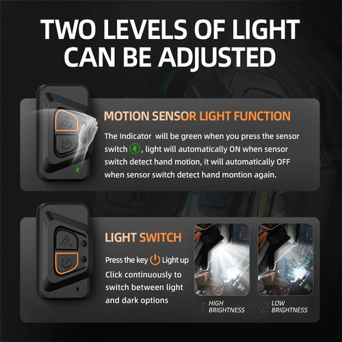 ANDELI Welding Helmet with Large Viewing True Color Auto Darkening Welding Helmet 4 Arc Sensor for Welding Cut Grind Area