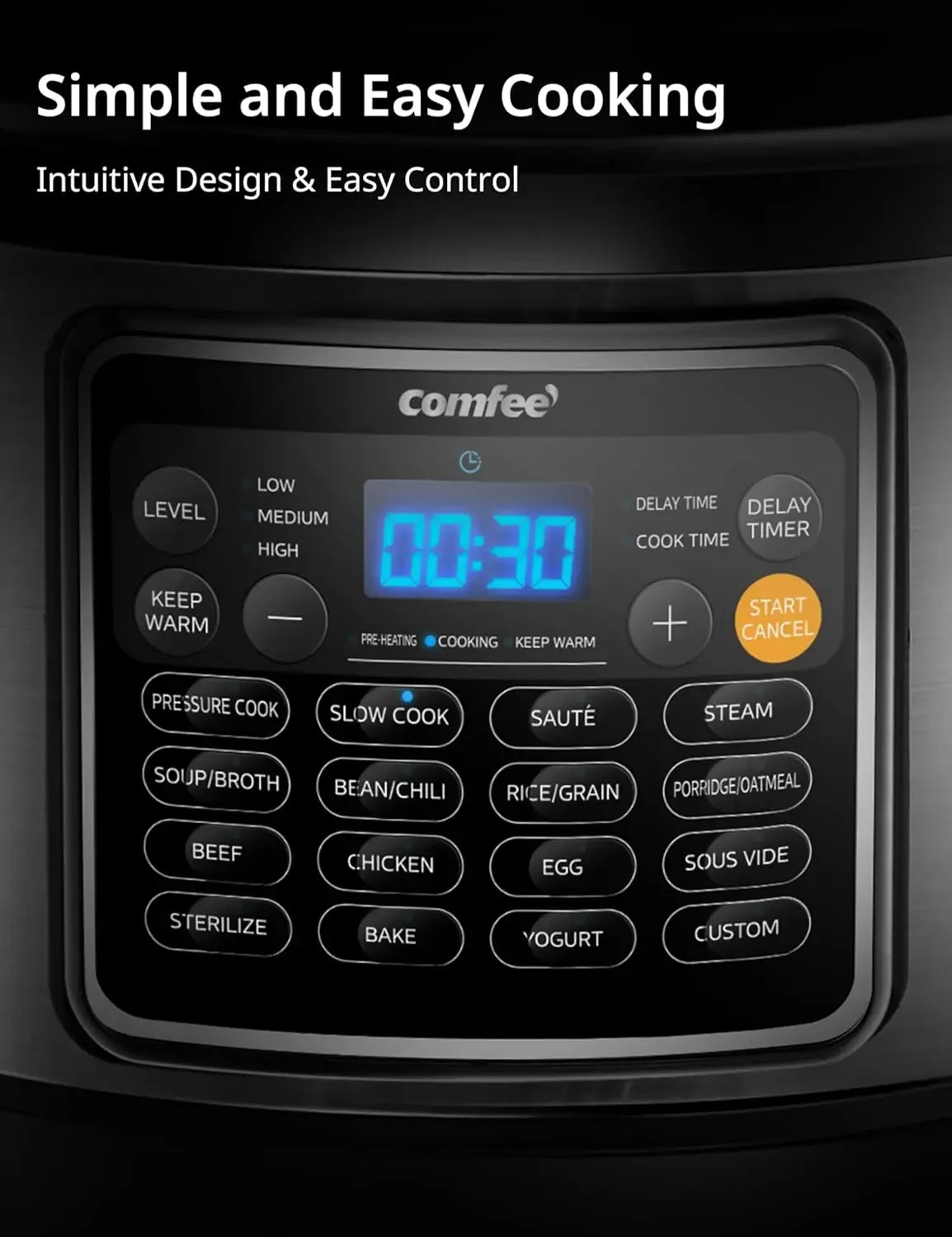 16 in 1 Electric Pressure Cooker Instant Multi  Olla de Presion Non-Stick Pot Yogurt Maker Rice Cooker Slow