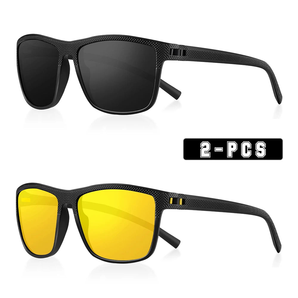 AOFLY Polarized Sunglasses for Men UV400 Protection Lightweight Frame Driving Fishing Golf Square Fashion Sun Glasses Women