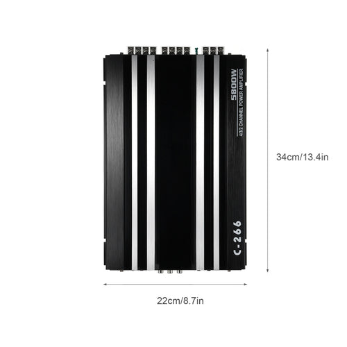 12V High power Car Power Amplifier 4 Channel Audio Speaker Cars Audio Stereo Surround Passive Subwoofer Audio Player
