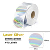 Phomemo PM246S D520 PM241BT Holographic Laser Silver/Gold Thermal Sticker DIY Seal Labels Festival Crafts Party Decorations