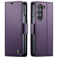 CaseMe Wallet Case for Samsung Galaxy Z Fold 6 5 Premium PU Leather Flip Case Magnetic Credit Card Holder Phone Cover