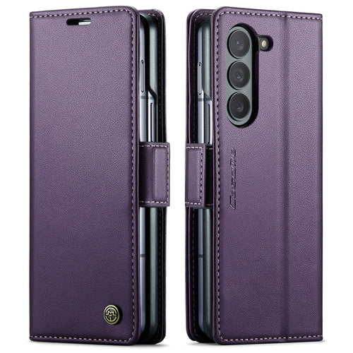 CaseMe Wallet Case for Samsung Galaxy Z Fold 6 5 Premium PU Leather Flip Case Magnetic Credit Card Holder Phone Cover