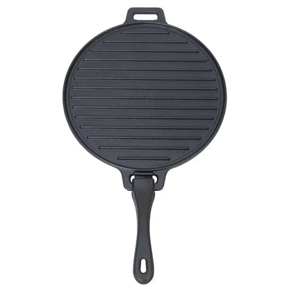 Pre-Seasoned 4-Piece Cast Iron Skillet Set Handles Griddle 6" 10.5" 11" Durable Loop Easy Pour Lip Superior Cooking versatile