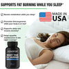 Night Time Fat Burner Supplement To Reduce Belly Fat - Helps Metabolic Cleansing, Sleep Aid Appetite Suppressant & Fat Burner