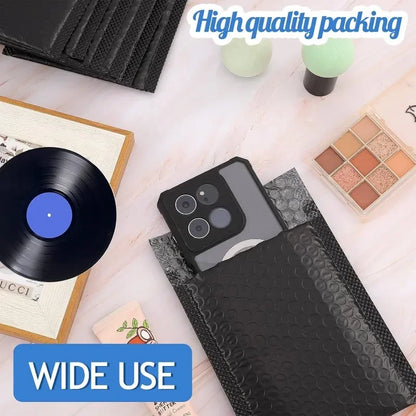50/10pcs Self-Seal Packaging Bags Black White Bubble Envelopes Bag Waterproof Mailers Shipping Envelope Pouch Storage Organizer