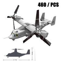2024 Sluban WW2 Military Russia Air Weapon Mi-24 Attack Helicopters Hind Model Building Blocks Classics Fighter Bricks Plane Toy