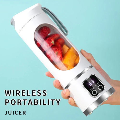 450ml Portable Blender - USB Rechargeable Smoothie Maker