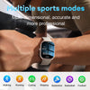 AOLON Smart Watch 2.01'' AMOLED Curved Screen IP68 Waterproof Bluetooth 5.3 Call AI Vioce Assistant Fitness Smartwatch for Men